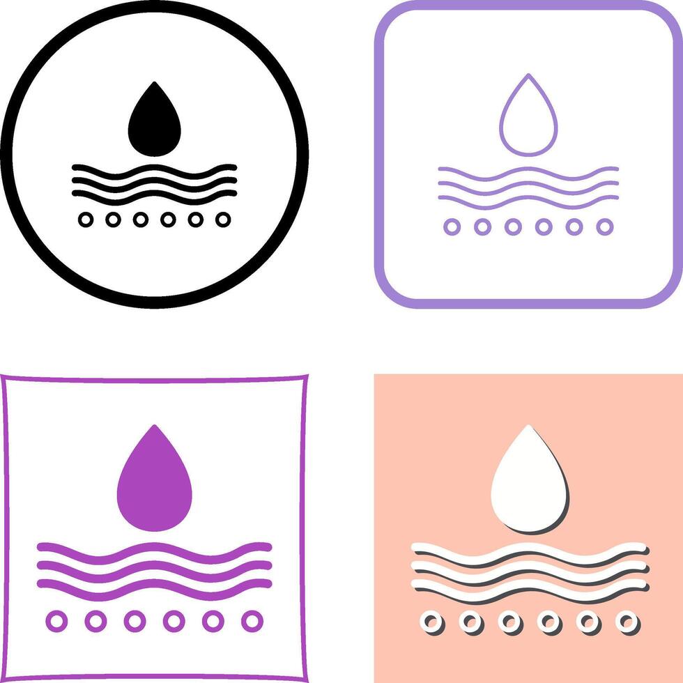 Moisture Icon Design vector
