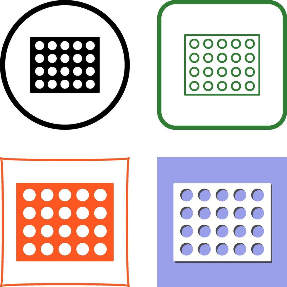 Colored Palette Icon Design vector