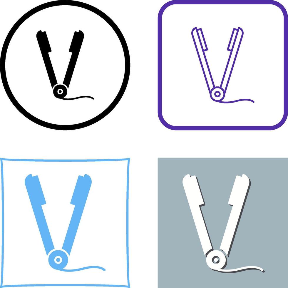 Straightener Icon Design vector