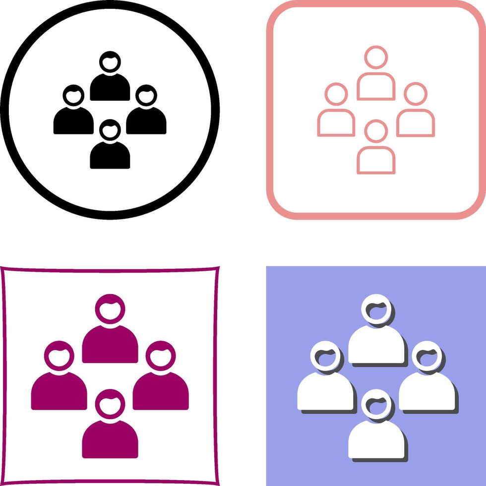 Network Group Icon Design vector