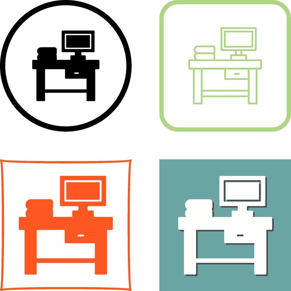 Table Icon Design vector
