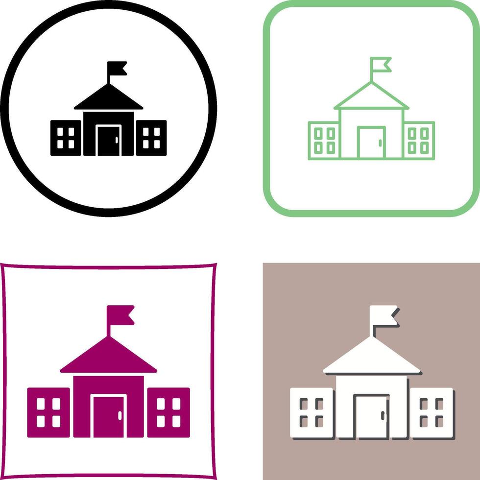 Presidential Building Icon Design vector