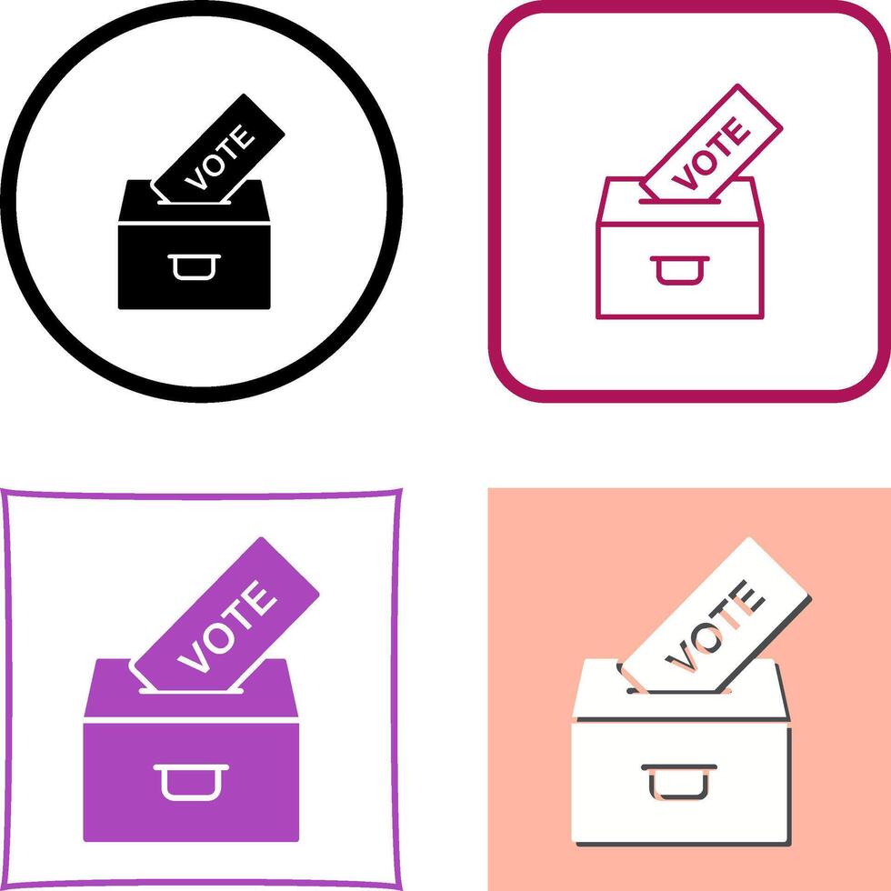 Casting Vote Icon Design vector