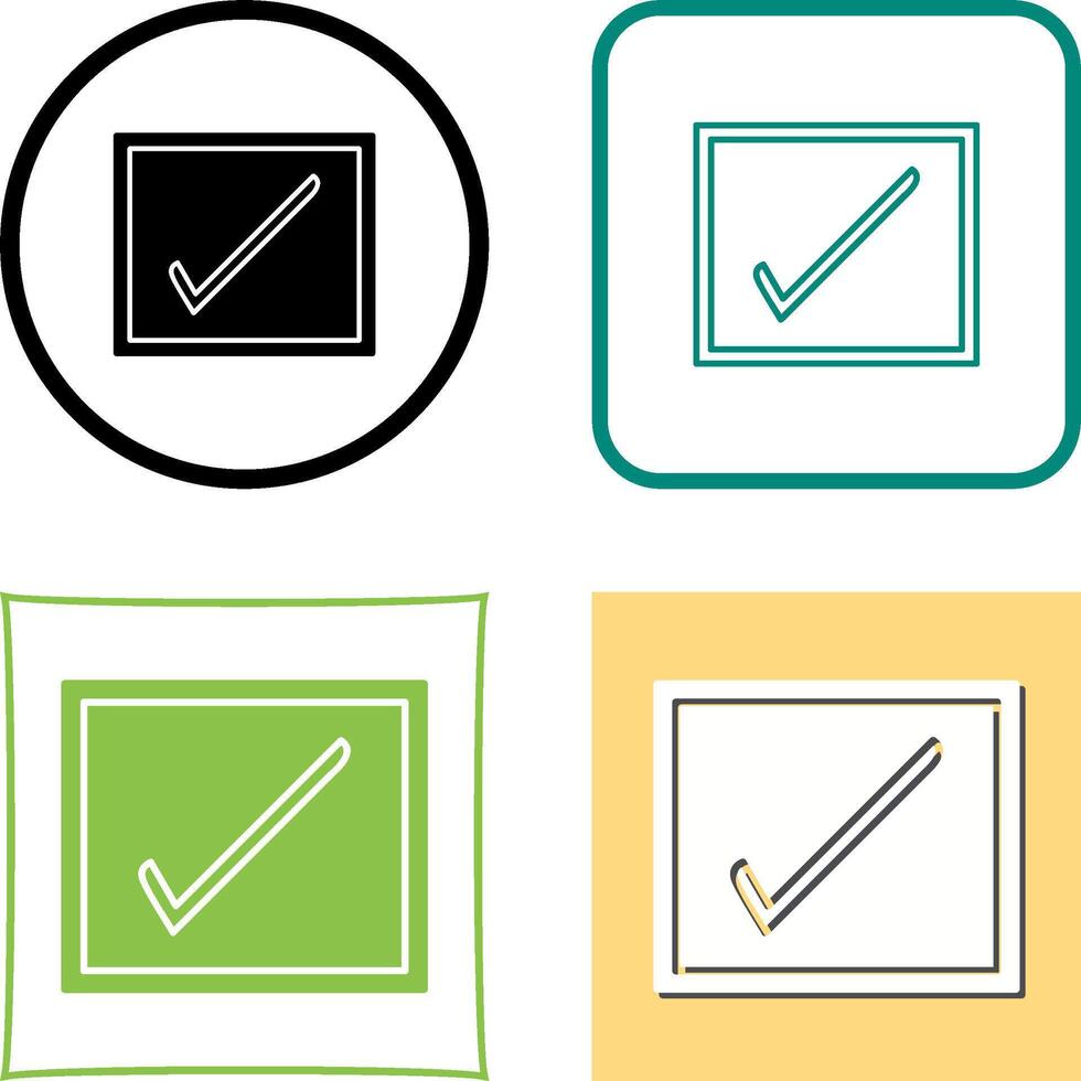 Checkbox Icon Design vector