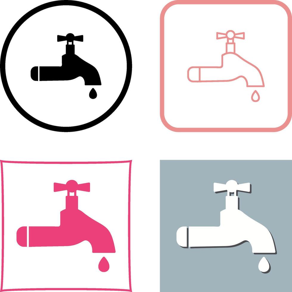 Water Tap Icon Design vector
