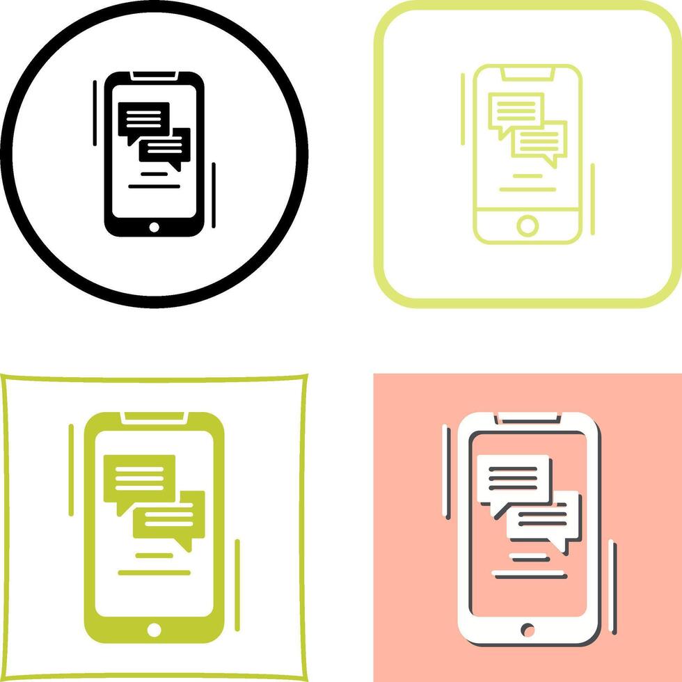 Text Icon Design vector