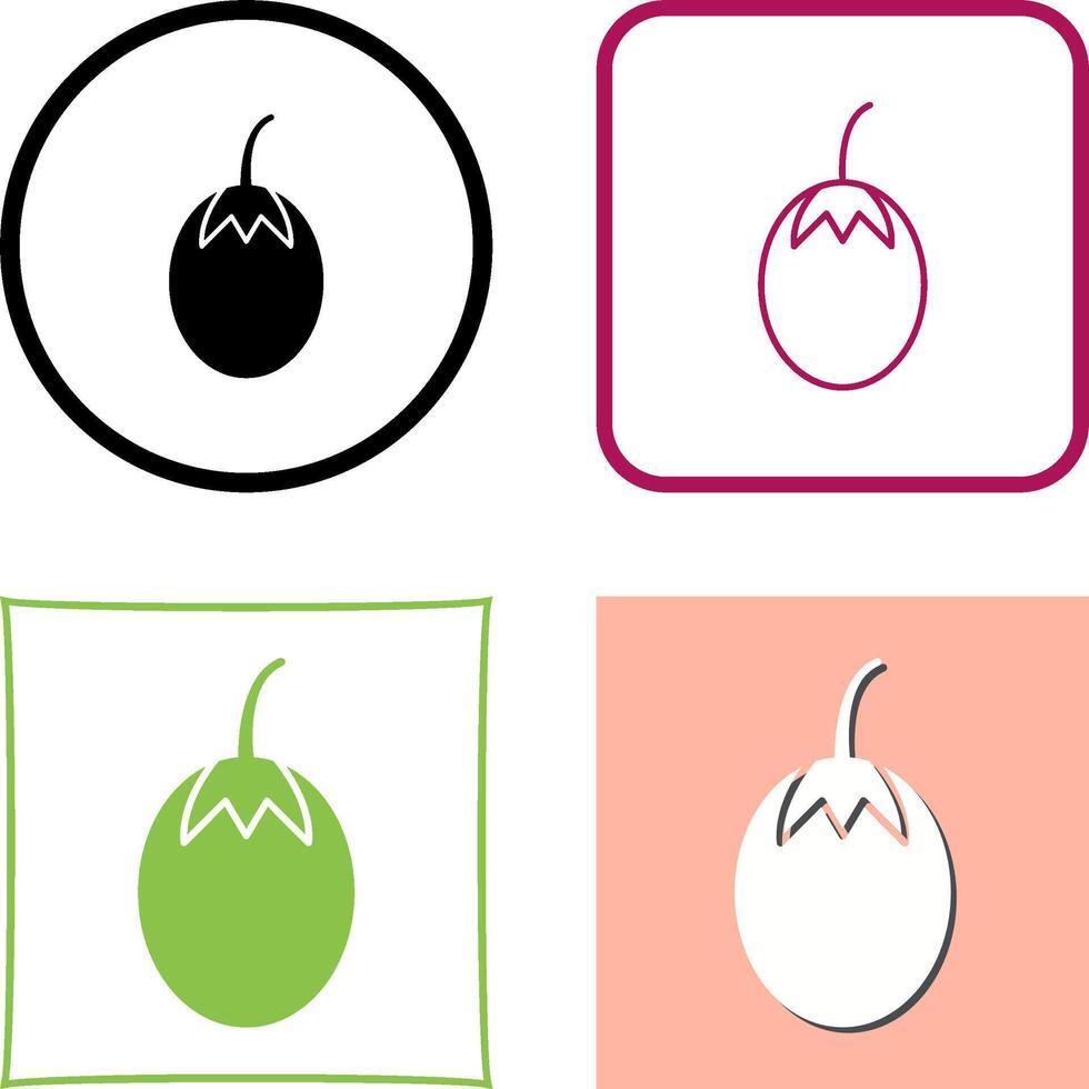 Vegetable plant Icon Design vector