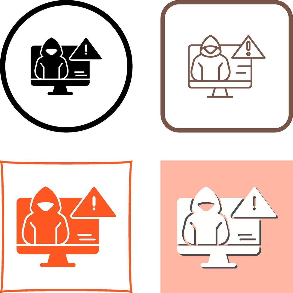 Threat Icon Design vector