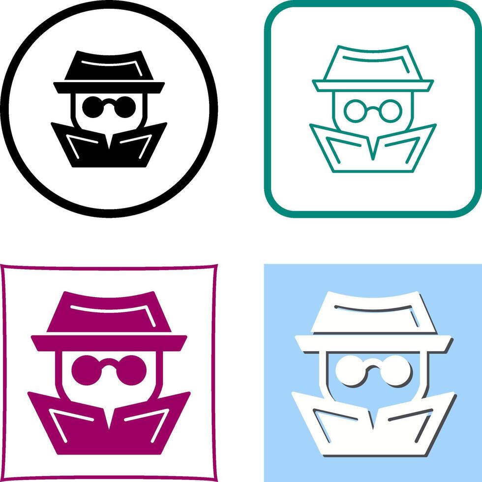 Hacker Icon Design vector