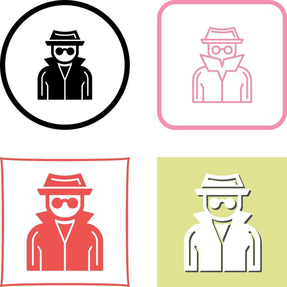 Spy Icon Design vector