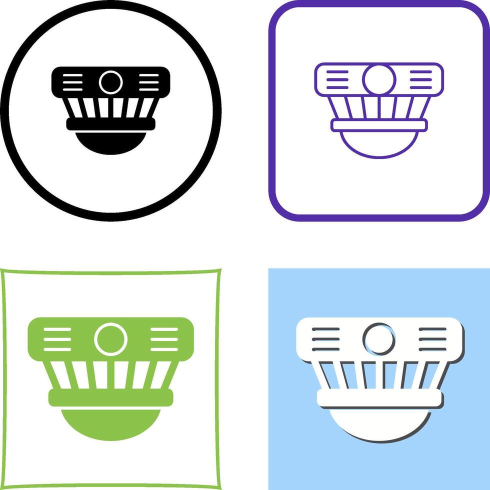 Smoke Detector Icon Design vector