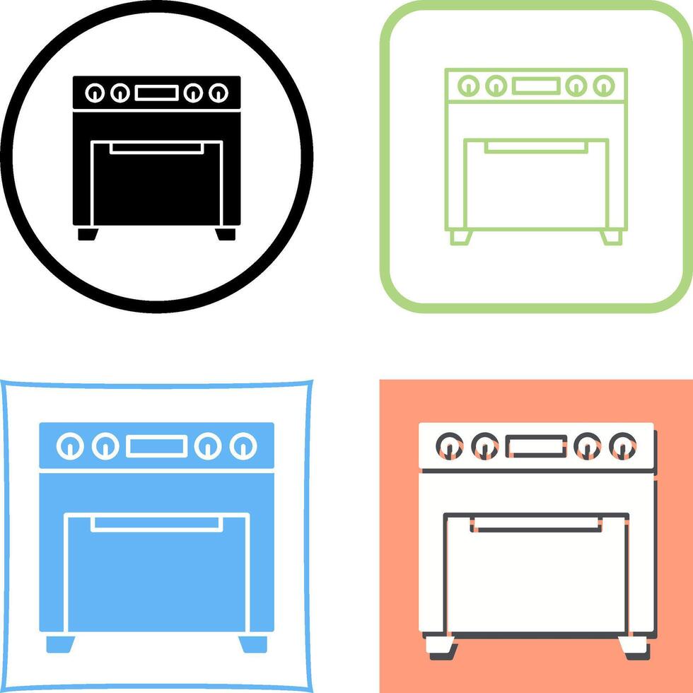 Oven Icon Design vector