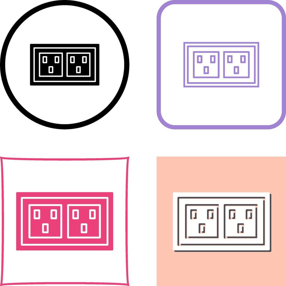 Socket Icon Design vector