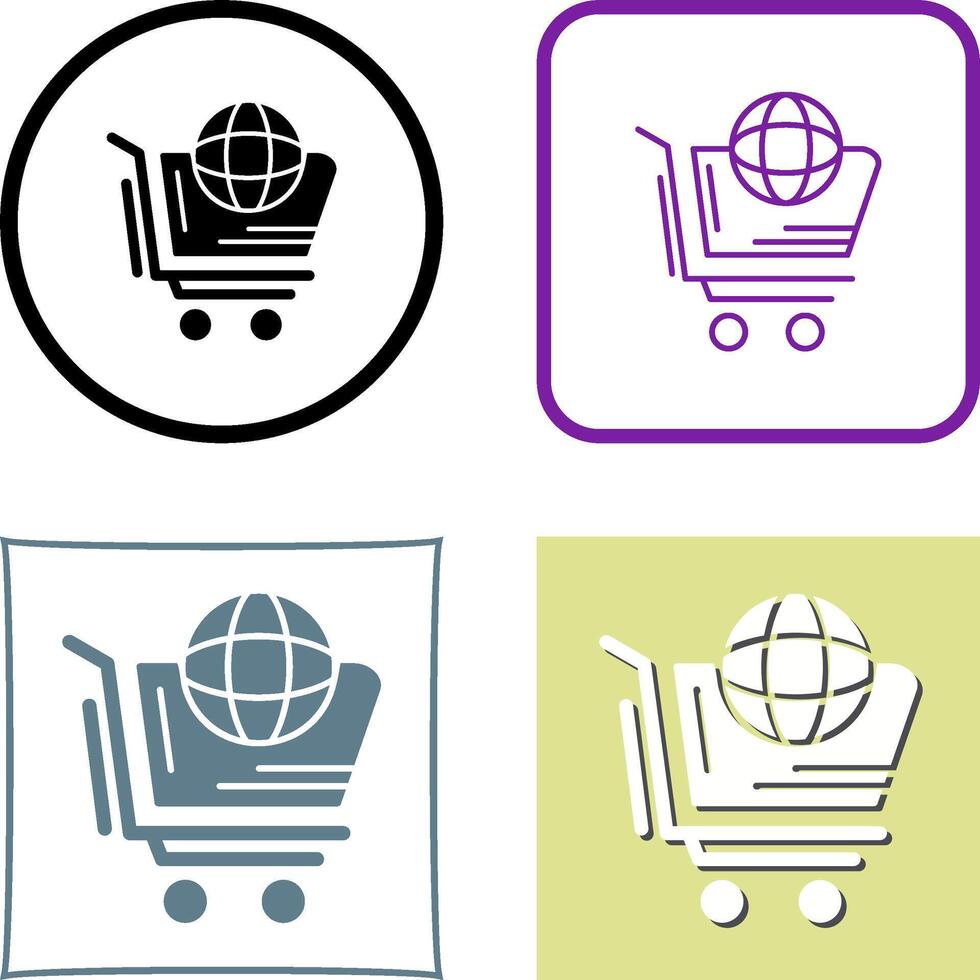 World Shopping Icon Design vector