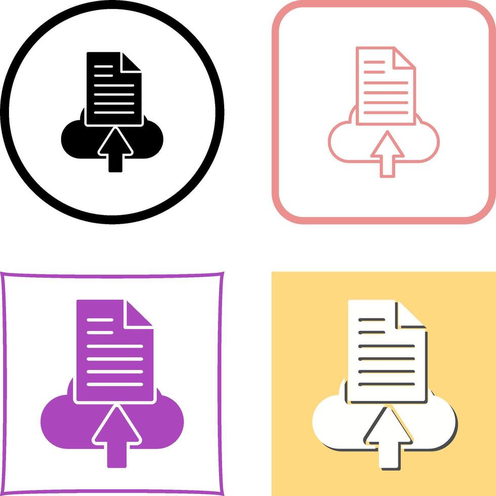 File Upload Icon Design vector