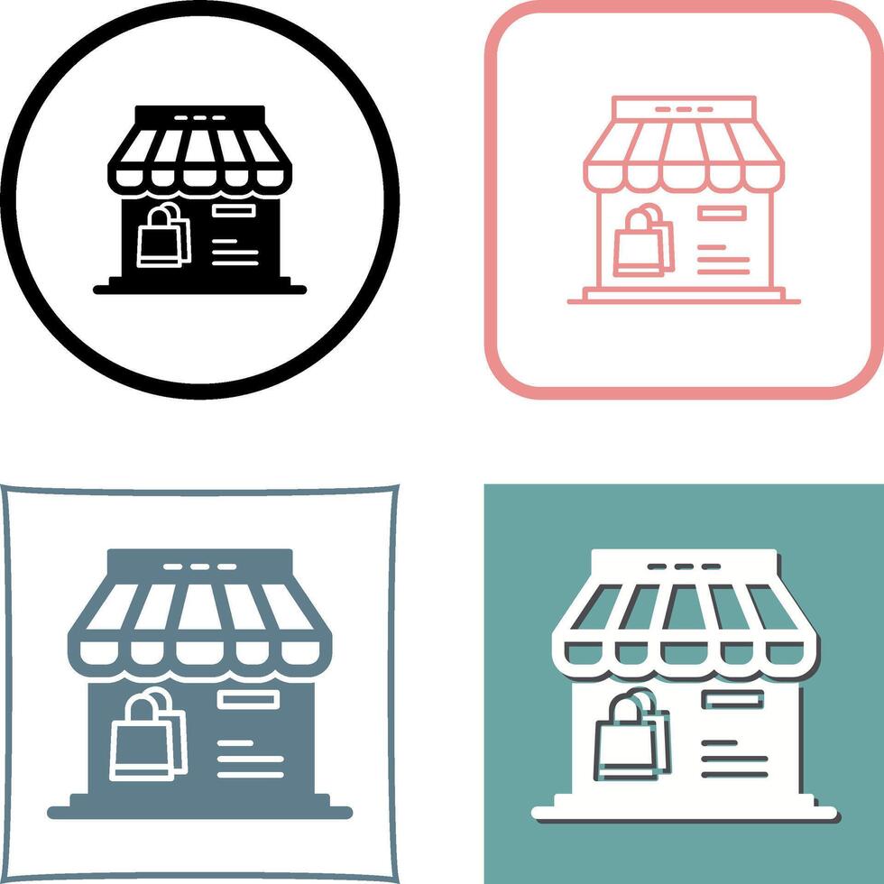 Shop Icon Design vector