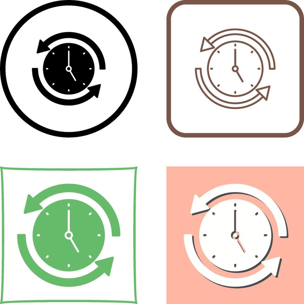 Run Time Icon Design vector