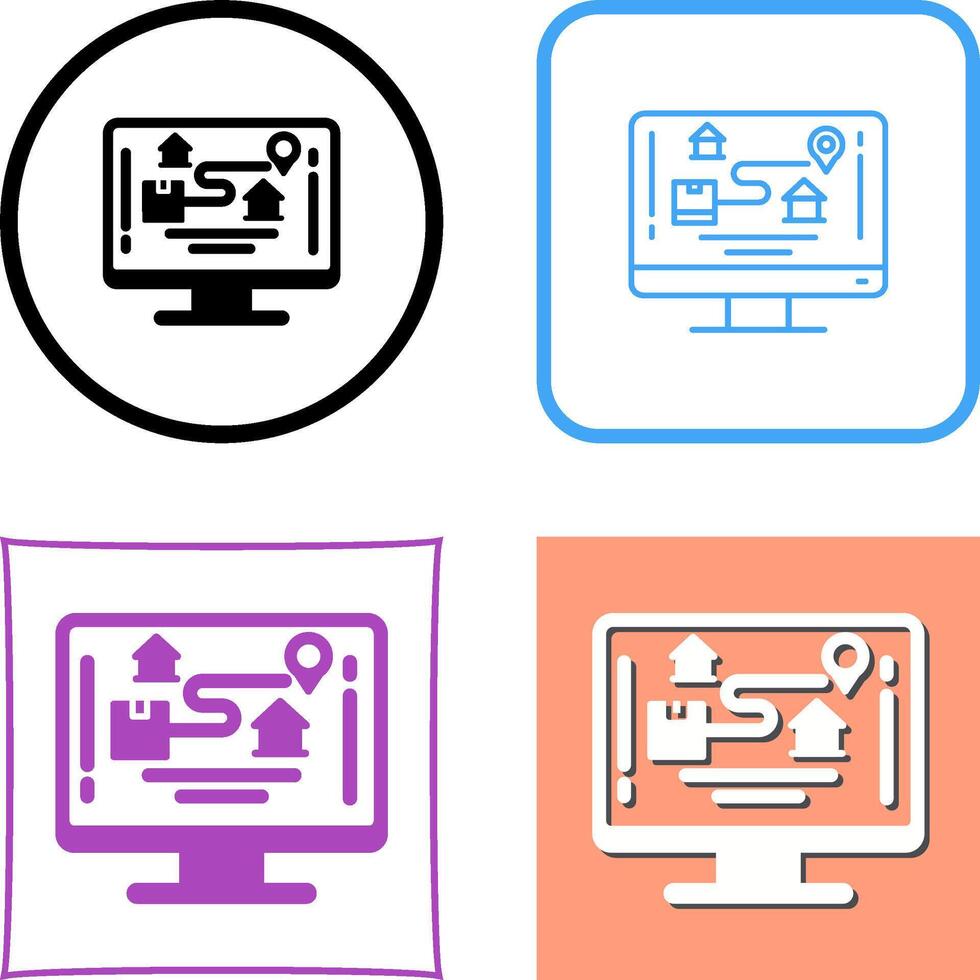 Tracking Icon Design vector