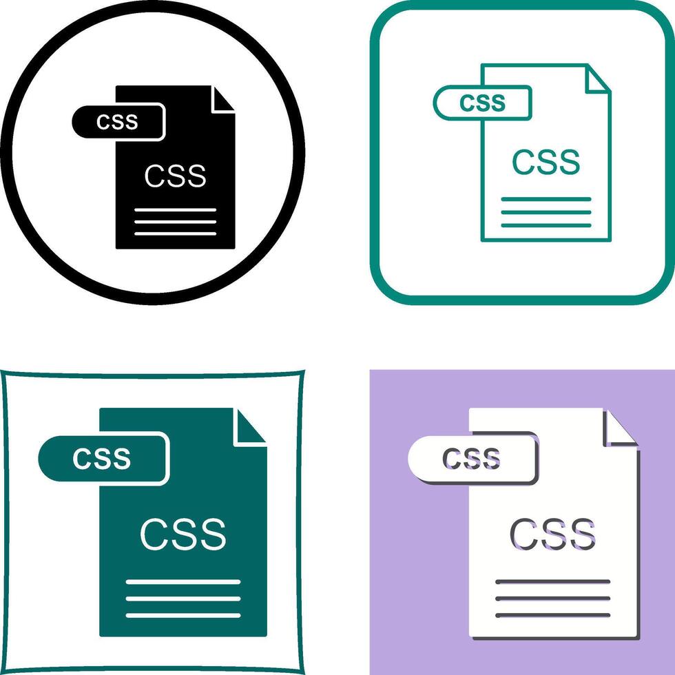 CSS Icon Design vector