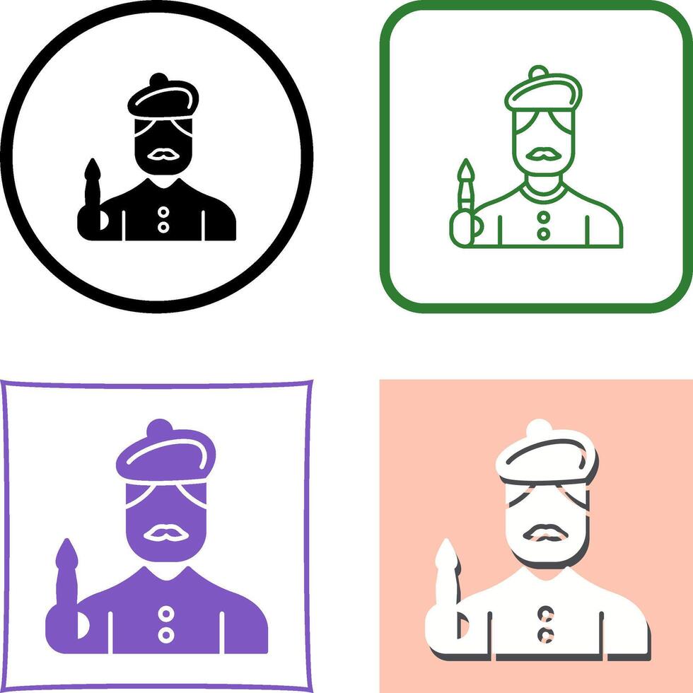 Artist Icon Design vector