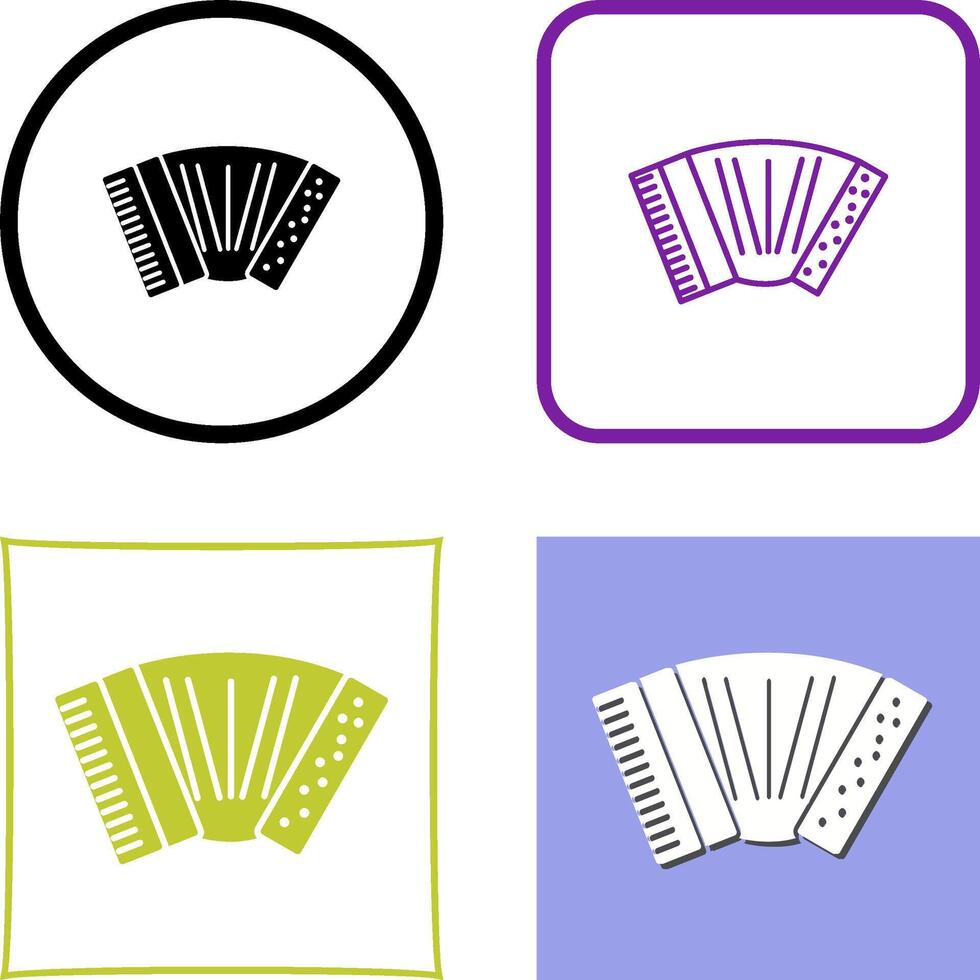 Accordion Icon Design vector