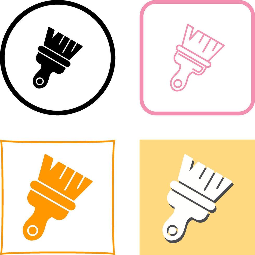 Paint Brush Icon Design vector