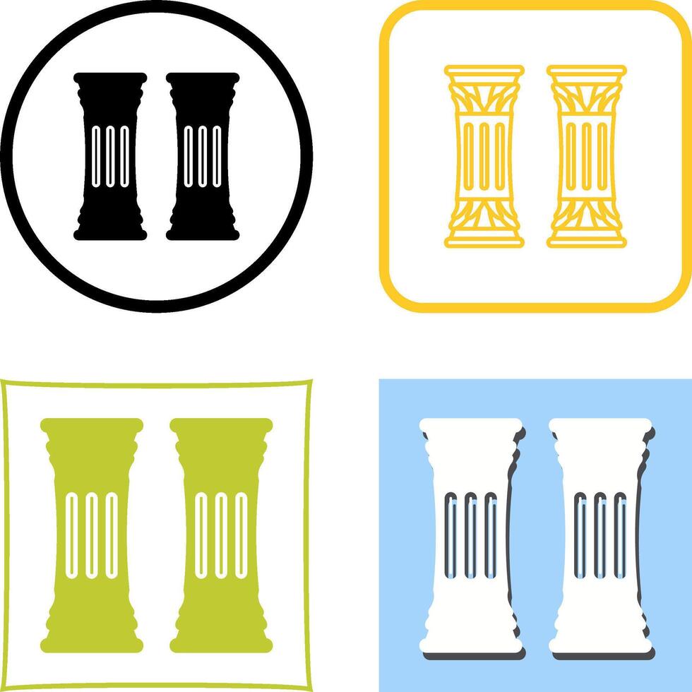 Column Icon Design vector