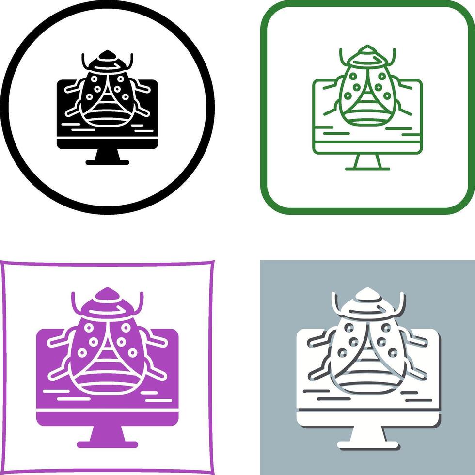 Malware Icon Design vector