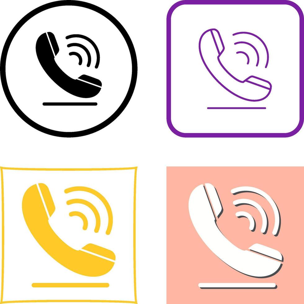 Phone Call Icon Design vector