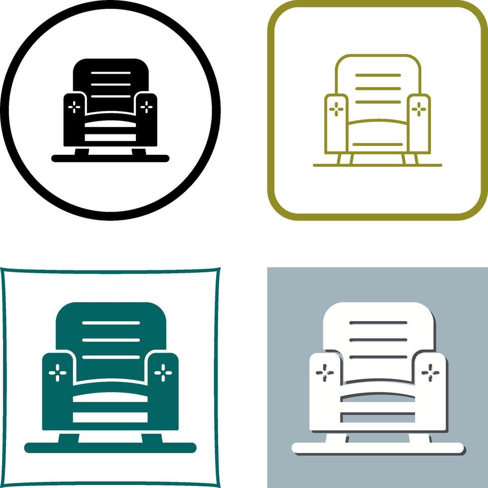 Armchair Icon Design vector