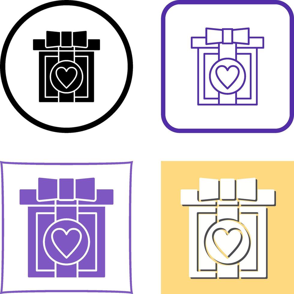 Gift Box Icon Design vector