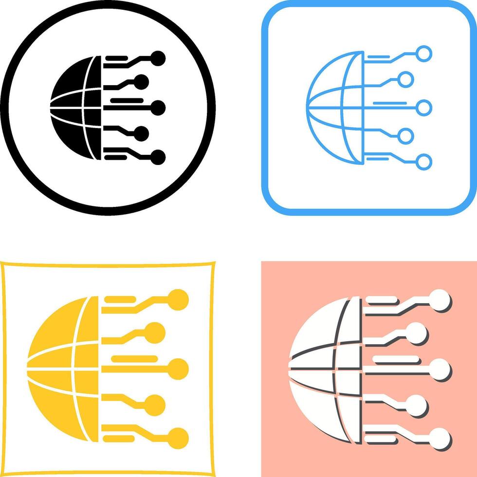 Network Icon Design vector