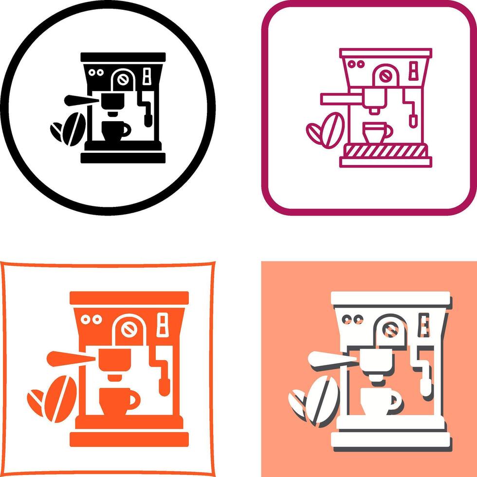 Coffee Machine Icon Design vector