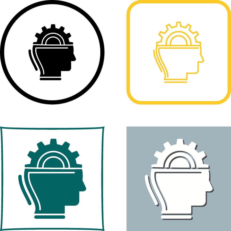 Machine Learning Icon Design vector