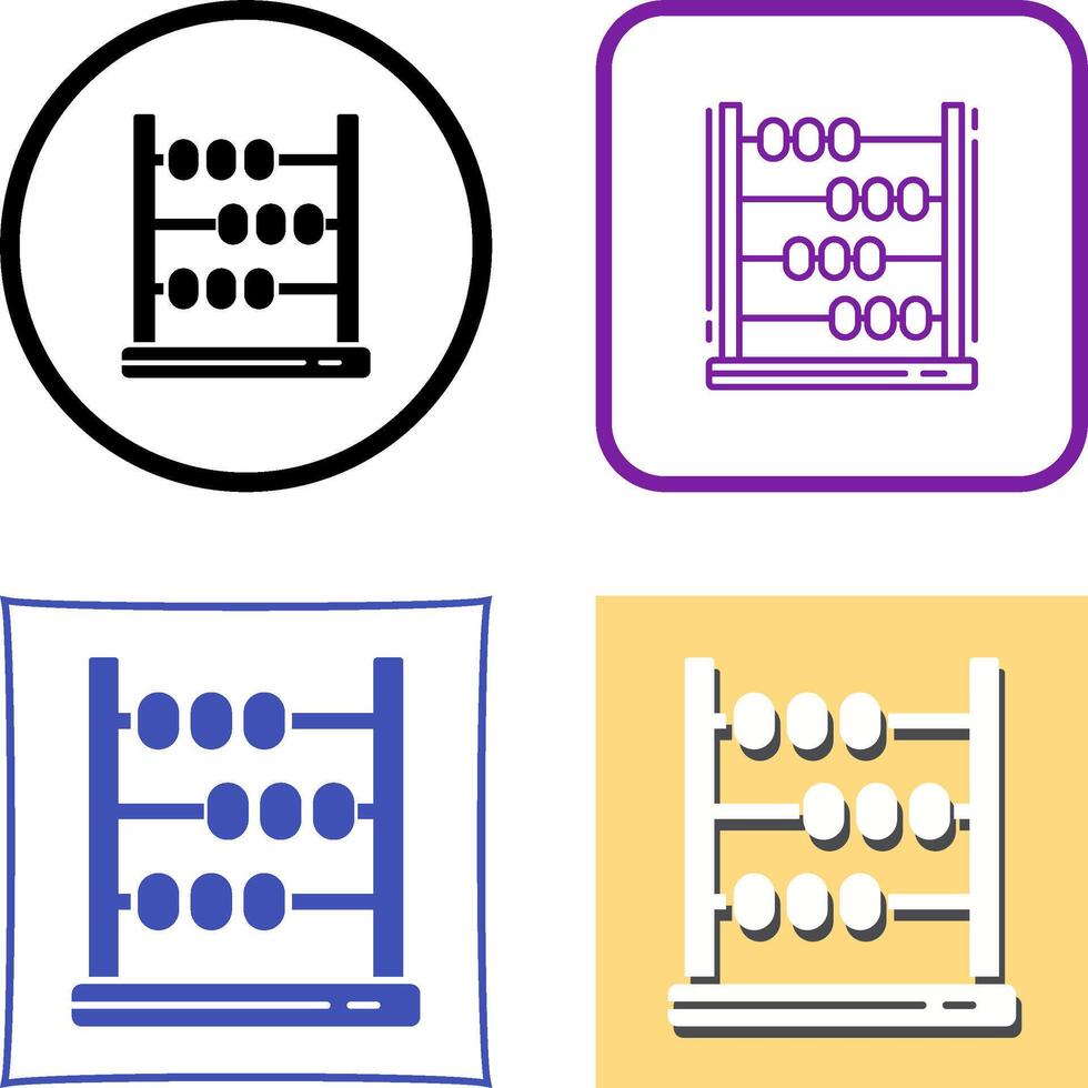 Abacus Icon Design vector