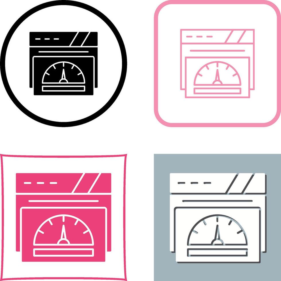 Speedometer Icon Design vector