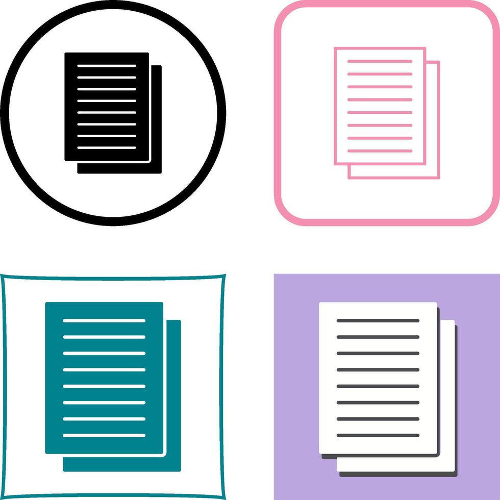Document Icon Design vector