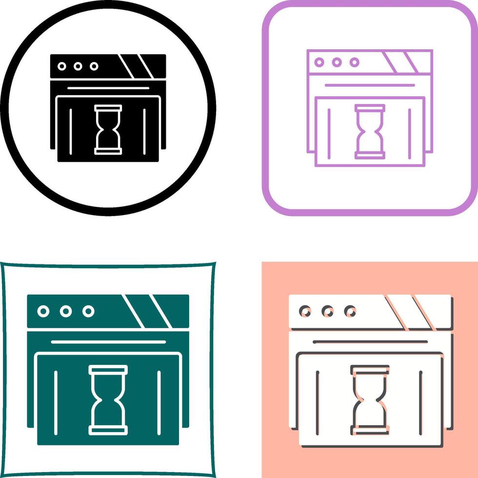 Waiting Icon Design vector