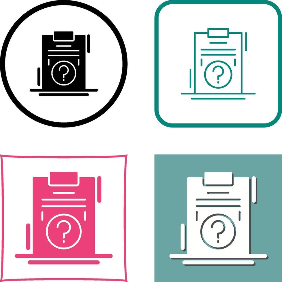 Question Icon Design vector