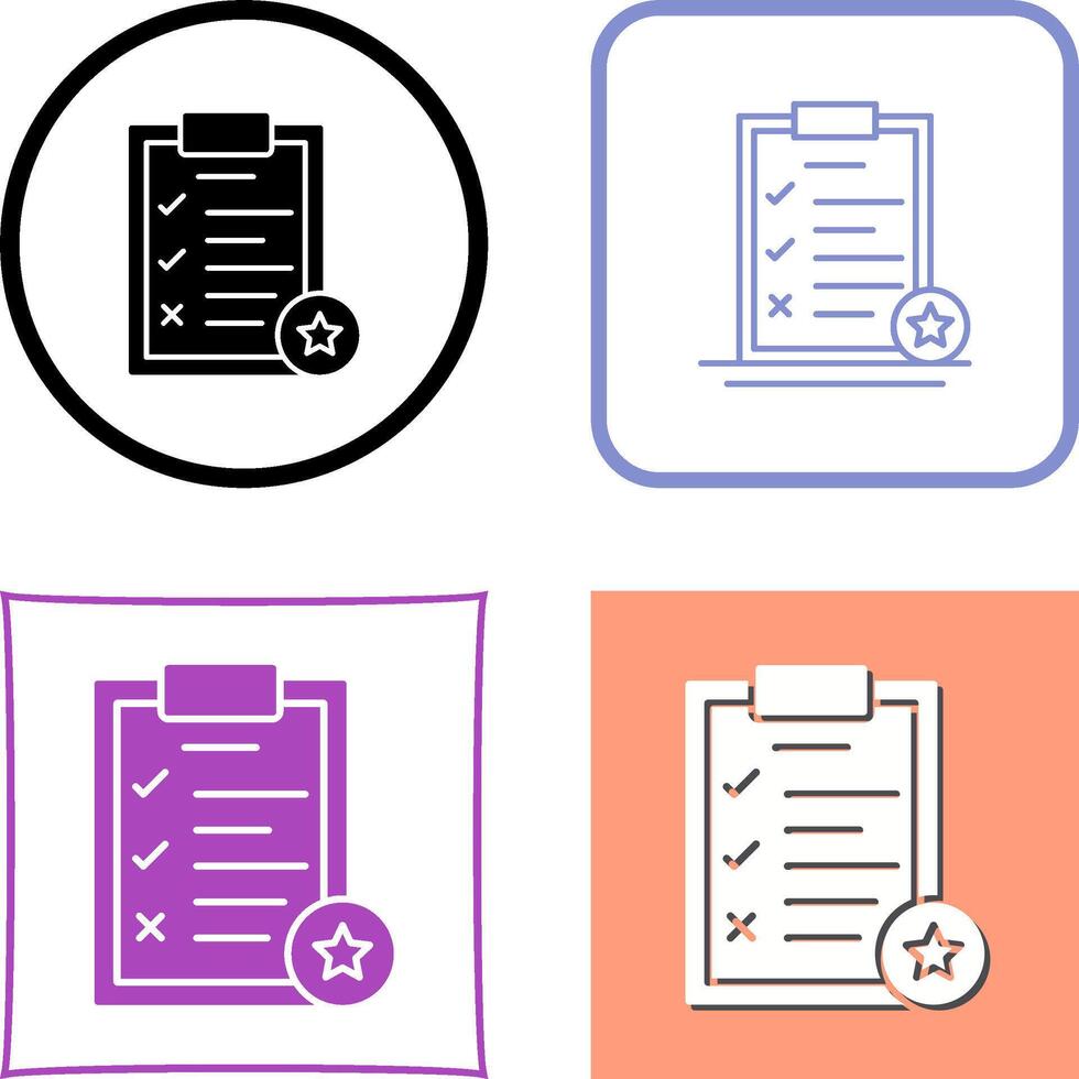 Task List Icon Design vector