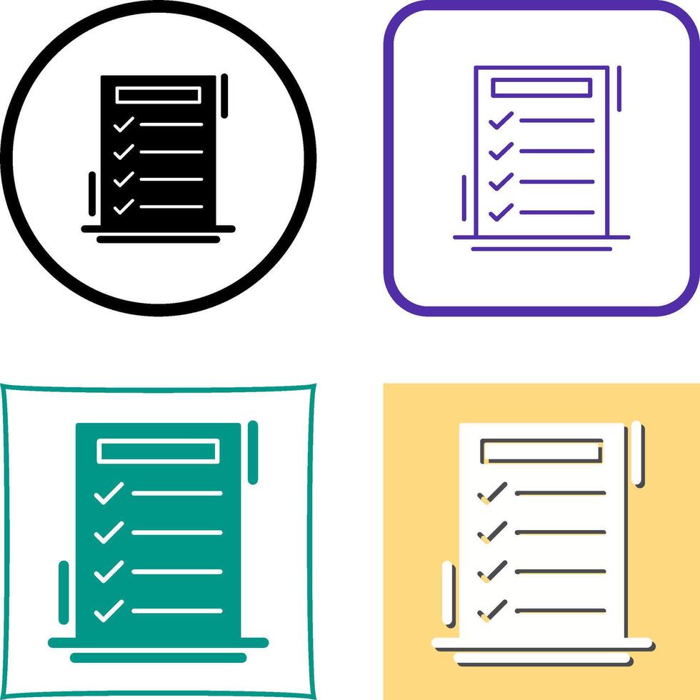 To-do List Icon Design vector