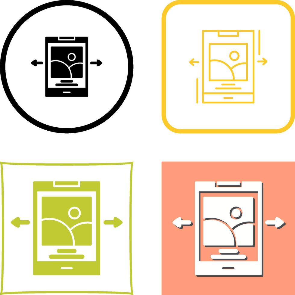 Swipe Icon Design vector