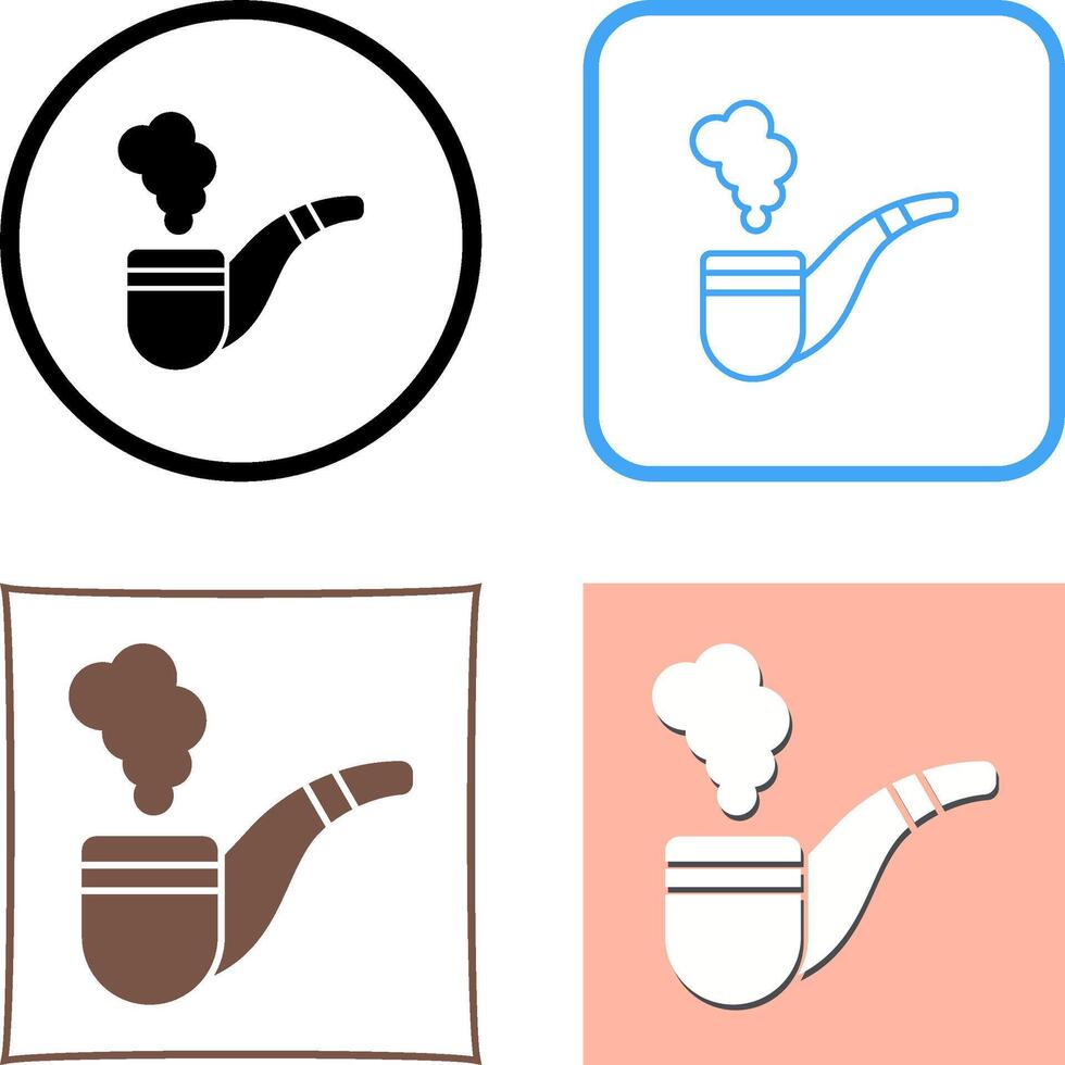 Smoke Pipe Icon Design vector