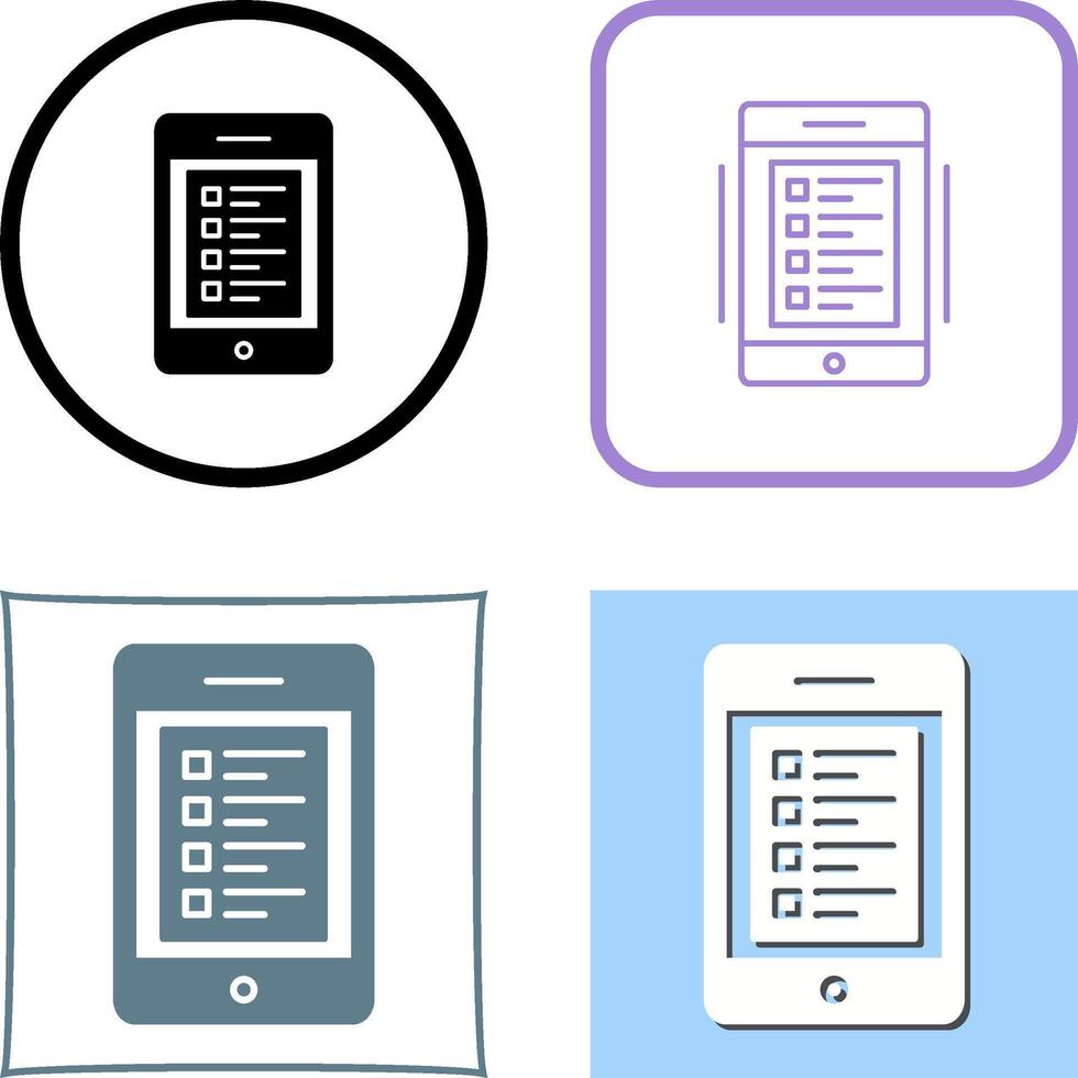 Online Test Icon Design vector