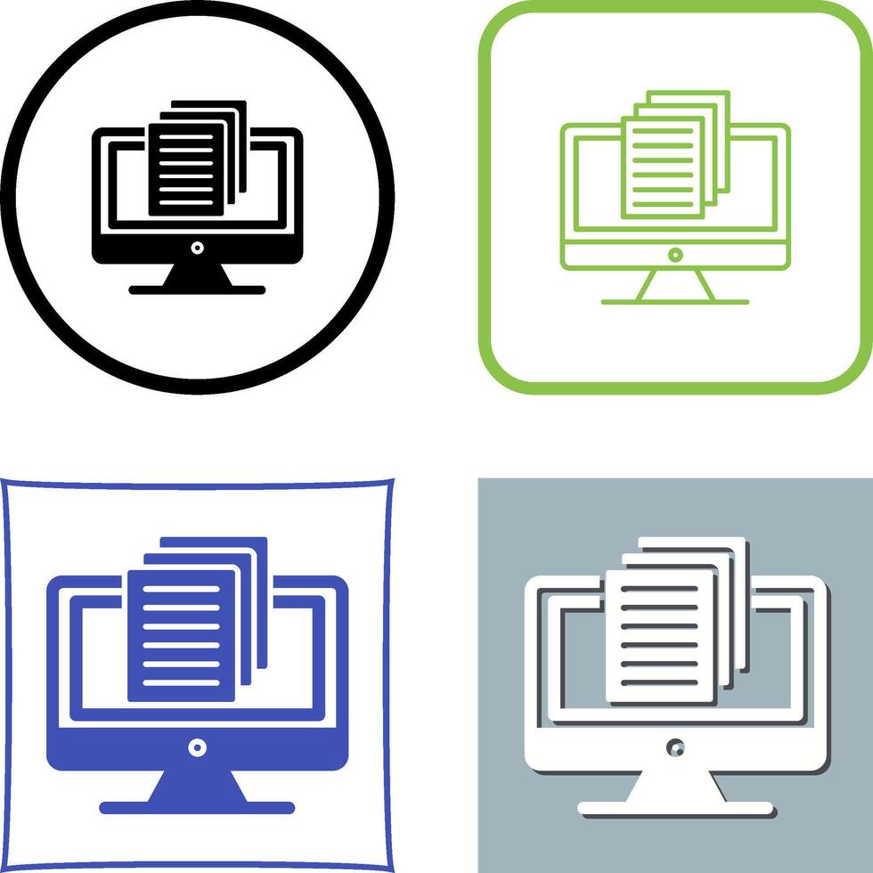 Document Icon Design vector