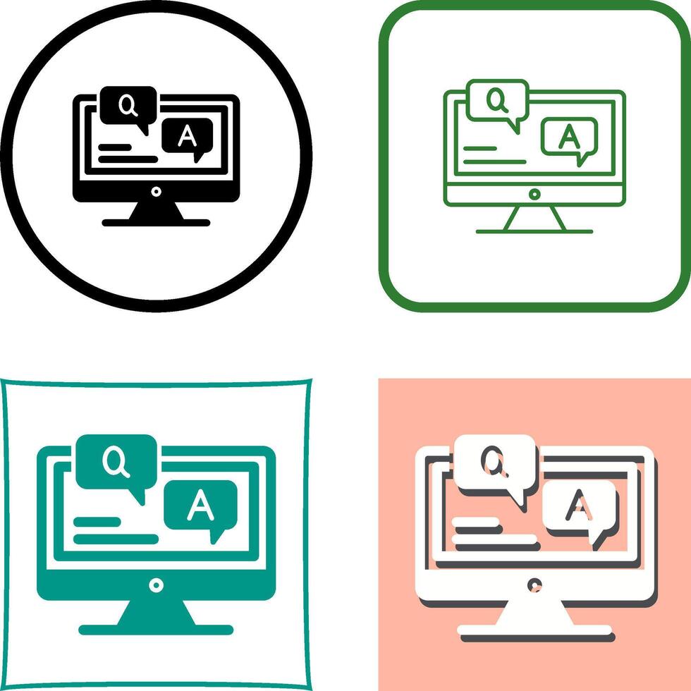 Faq Icon Design vector