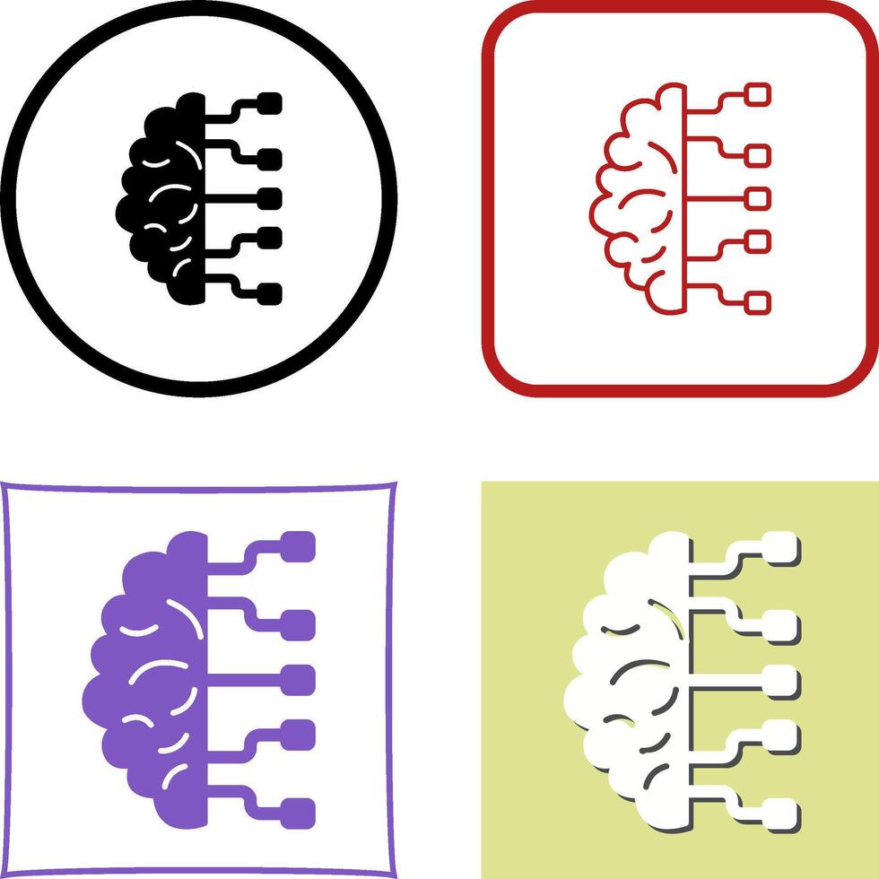 Brain Icon Design vector