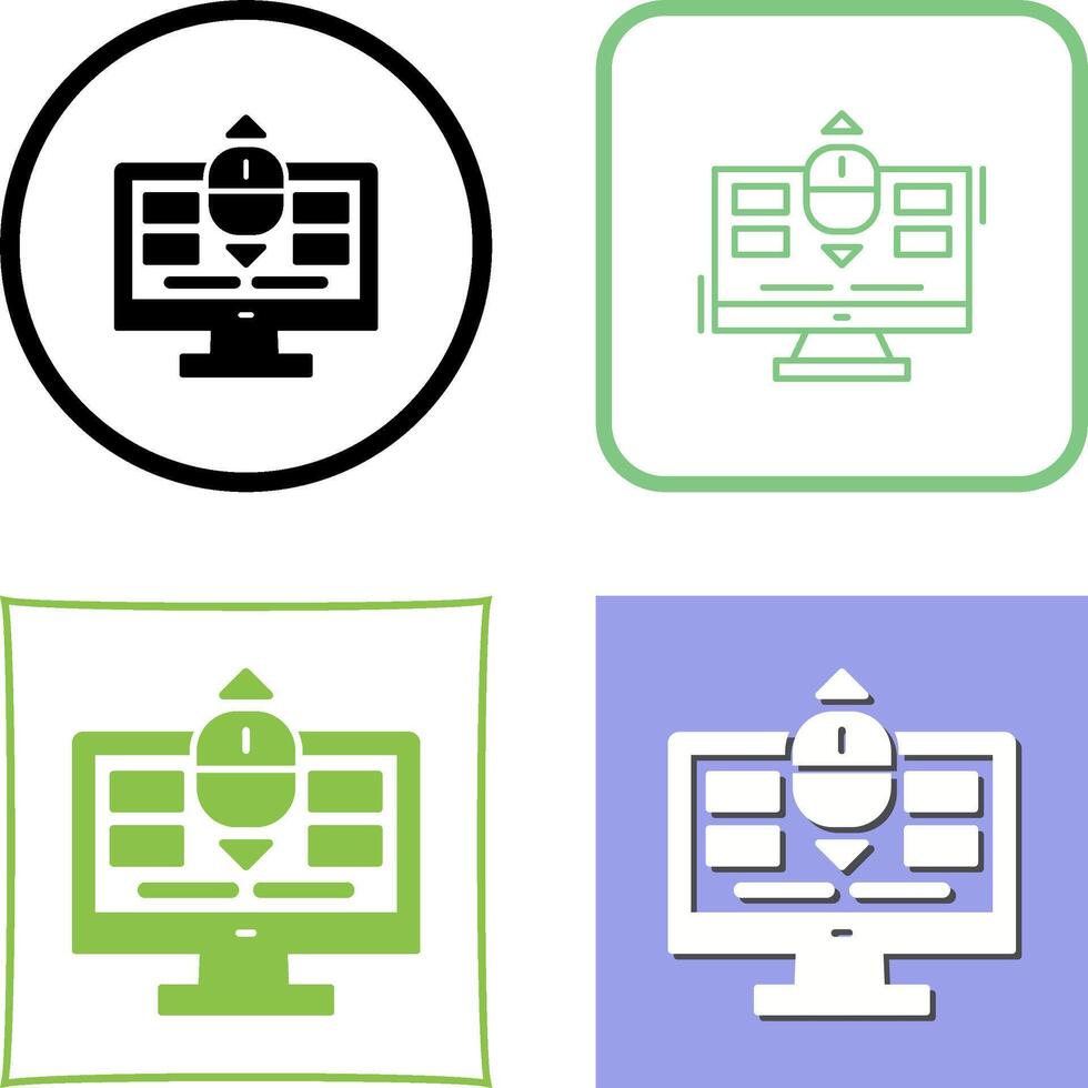 Scroll Icon Design vector