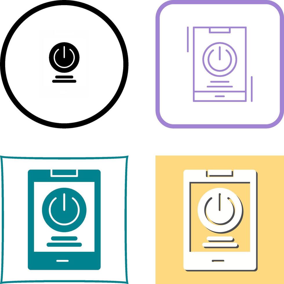 Power Icon Design vector