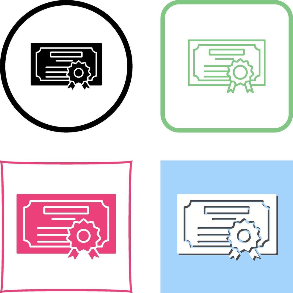 Diploma Icon Design vector